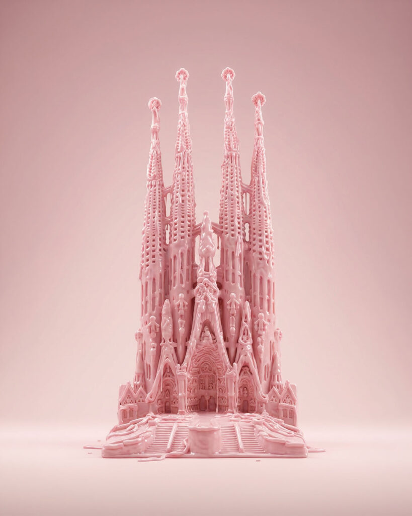 endorfina creativa creatividad ia monumento chicle-sagrada-familia