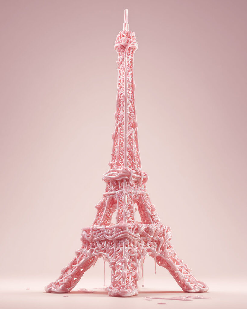 endorfina creativa creatividad ia monumento chicle torre eiffel