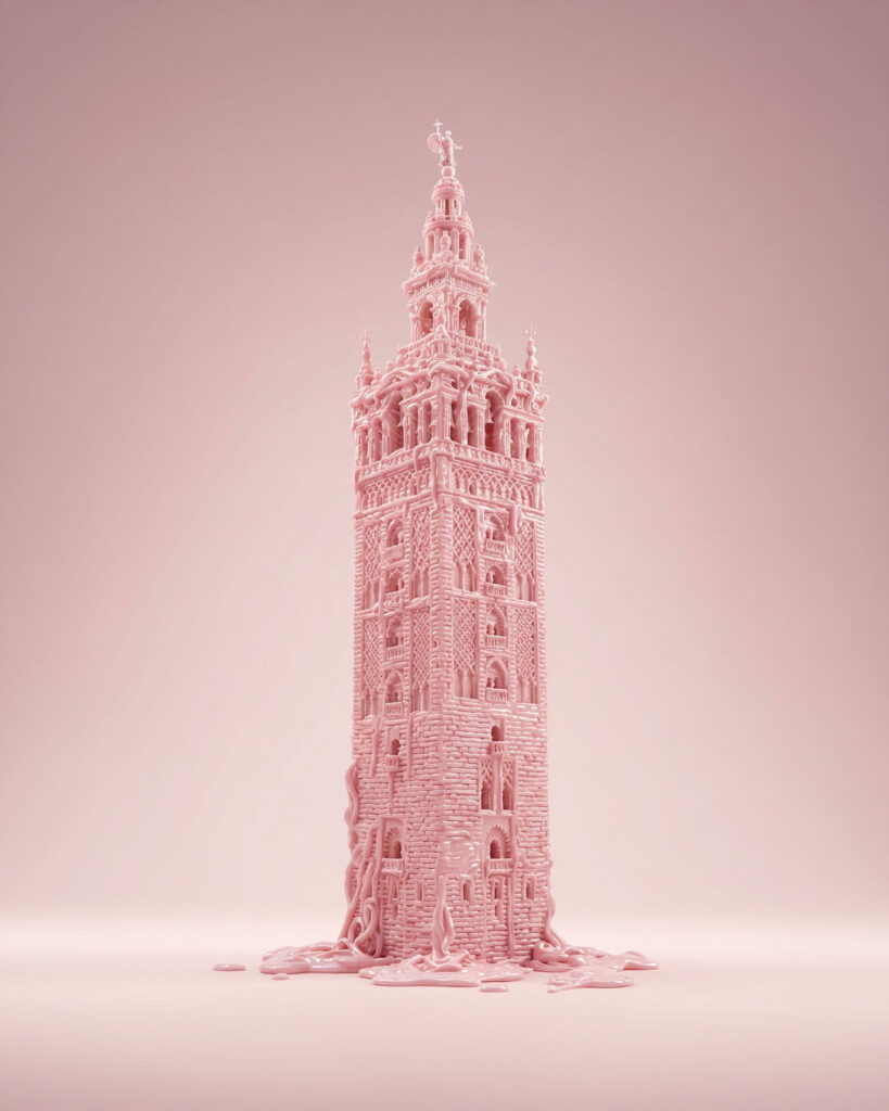 endorfina creativa creatividad ia monumento chicle_giralda-sevilla