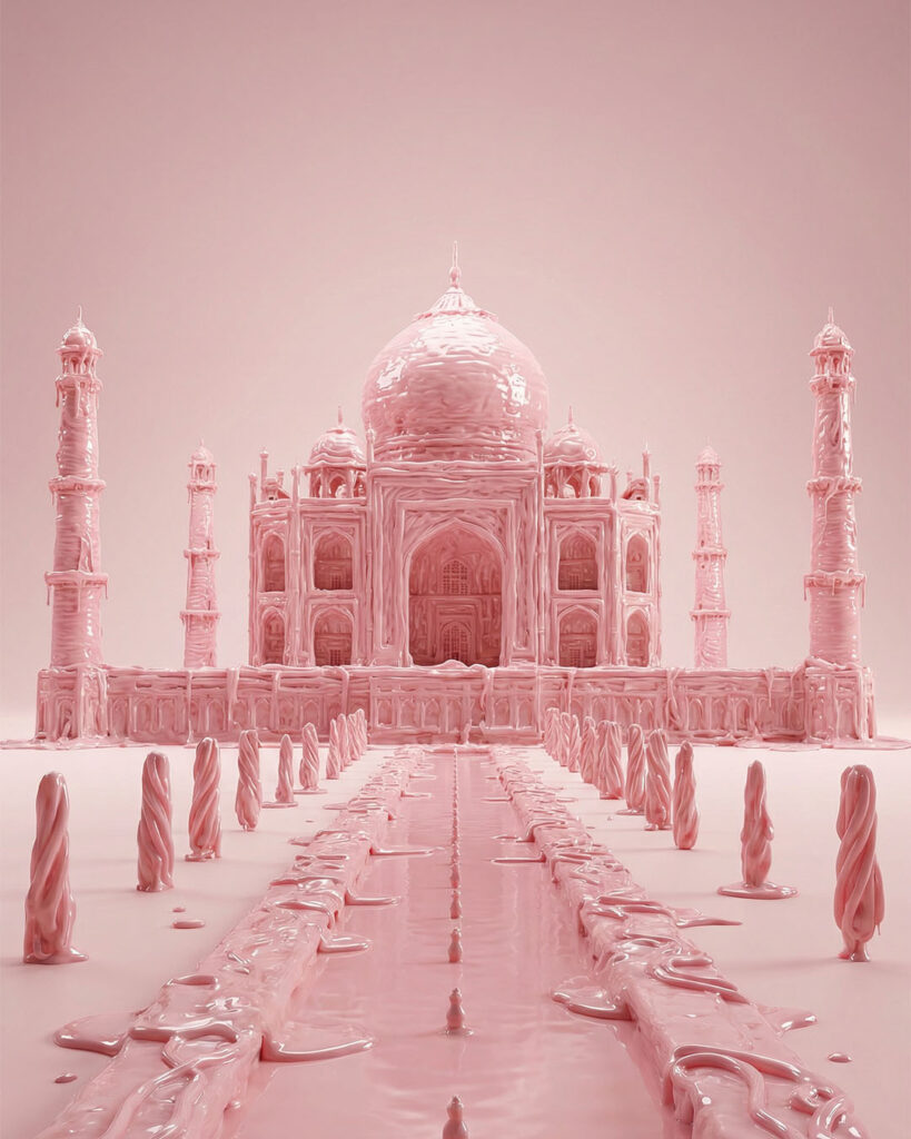 endorfina creativa creatividad ia monumento chicle_taj majal