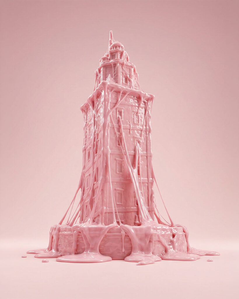endorfina creativa creatividad ia monumento chicle_torre-de-hercules